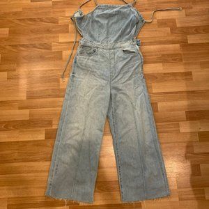 Etica Wide Leg Halter Top Overalls